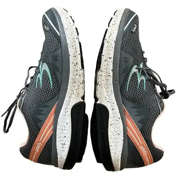 NEW Gravity Defyer Womens Gray Salmon Mighty Walk GDefy Orthopedic Shoes Sz‎ 8.5 - Picture 6 of 8